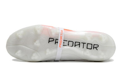 Adidas Predator Elite Foldover Tongue FG Low-Tops Football Boots - Beige/White/Red