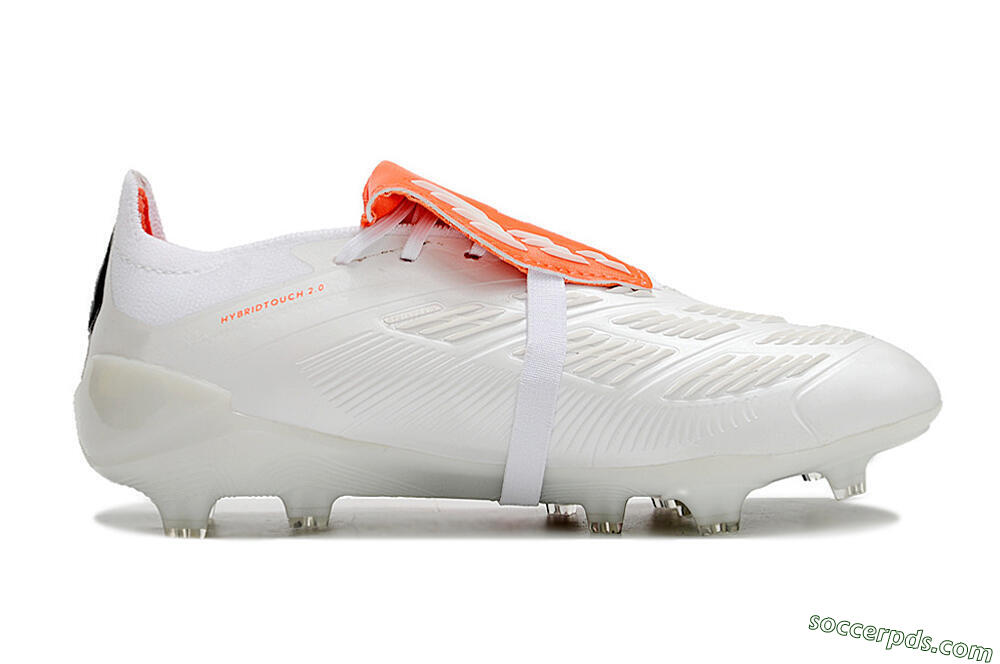 Adidas Predator Elite Foldover Tongue FG Low-Tops Football Boots - Beige/White/Red 7