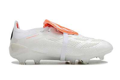 Adidas Predator Elite Foldover Tongue FG Low-Tops Football Boots - Beige/White/Red