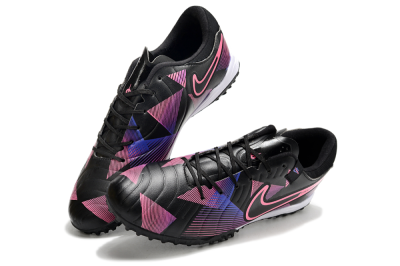 Nike Tiempo Legend 10 Pro TF Low-Tops Football Shoes - Black/Purple/Pink