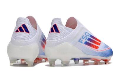 Adidas F50 Adizero FG Low-Tops Football Boots - White/Blue/Orange