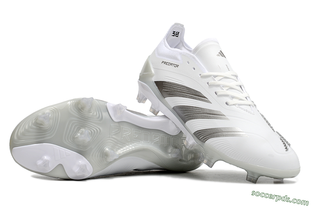 Adidas Predator Accuracy.1 FG Low-Tops Football Boots - White/Silver/Grey 0
