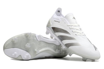Adidas Predator Accuracy.1 FG Low-Tops Football Boots - White/Silver/Grey