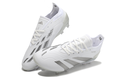 Adidas Predator Accuracy.1 FG Low-Tops Football Boots - White/Silver/Grey