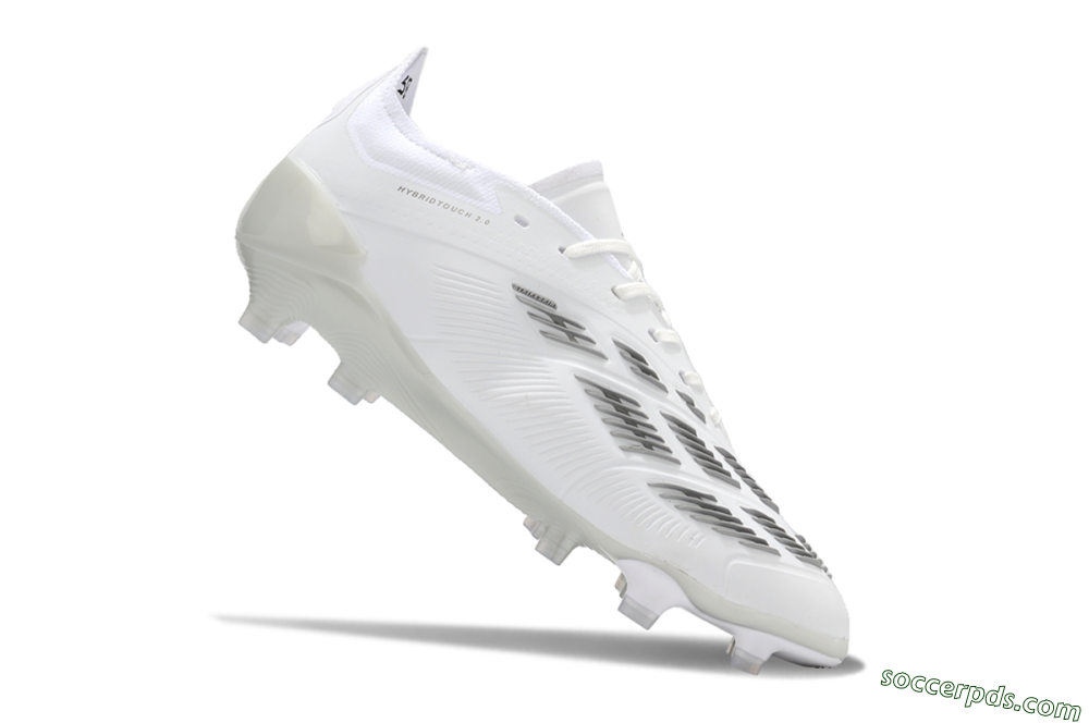 Adidas Predator Accuracy.1 FG Low-Tops Football Boots - White/Silver/Grey 4