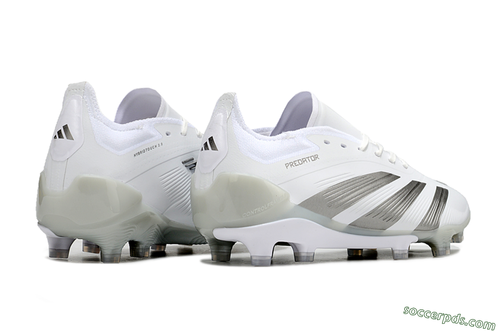 Adidas Predator Accuracy.1 FG Low-Tops Football Boots - White/Silver/Grey 6