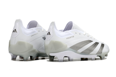 Adidas Predator Accuracy.1 FG Low-Tops Football Boots - White/Silver/Grey