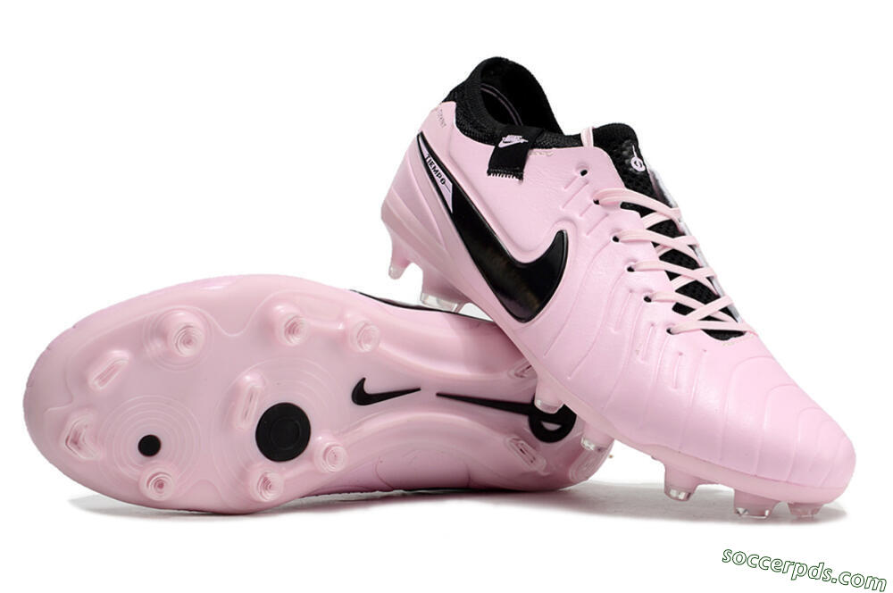 Nike Tiempo Legend 10 Elite FG Low-Tops Football Boots - Pink/Black 0