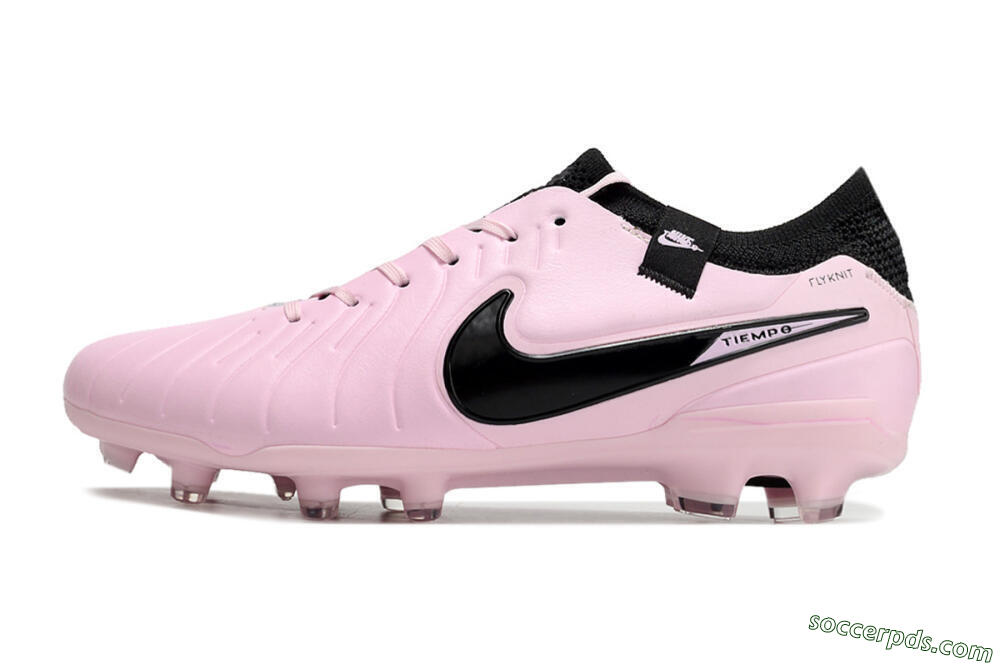 Nike Tiempo Legend 10 Elite FG Low-Tops Football Boots - Pink/Black 2
