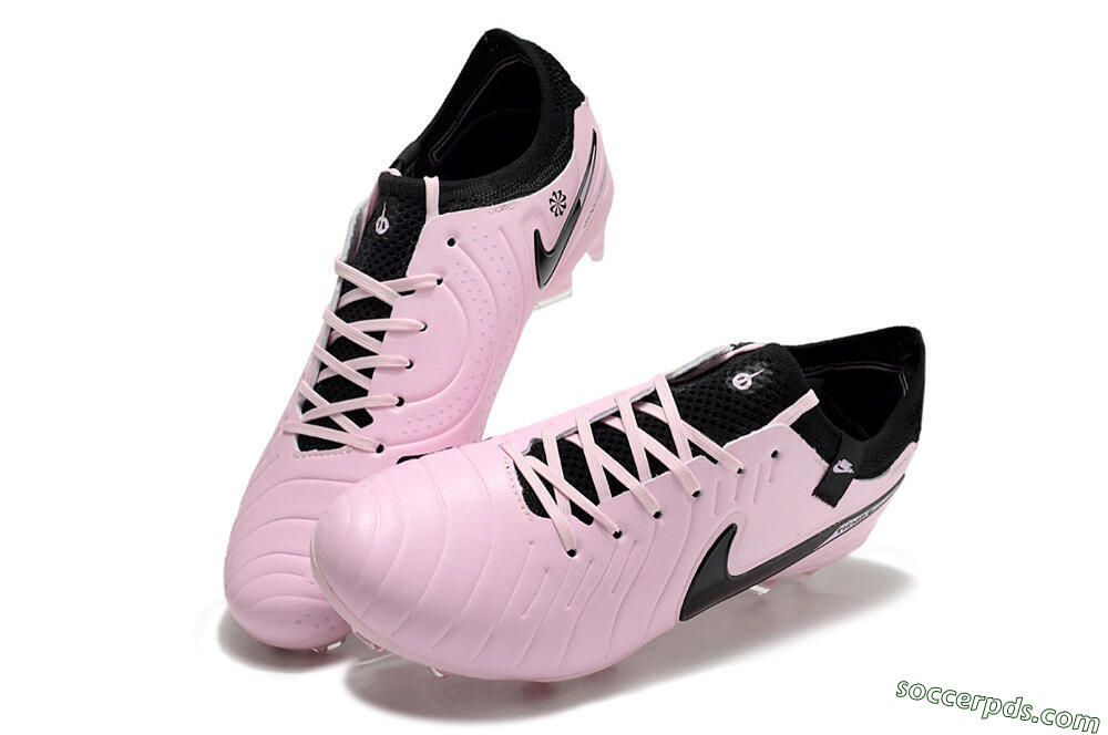 Nike Tiempo Legend 10 Elite FG Low-Tops Football Boots - Pink/Black 3