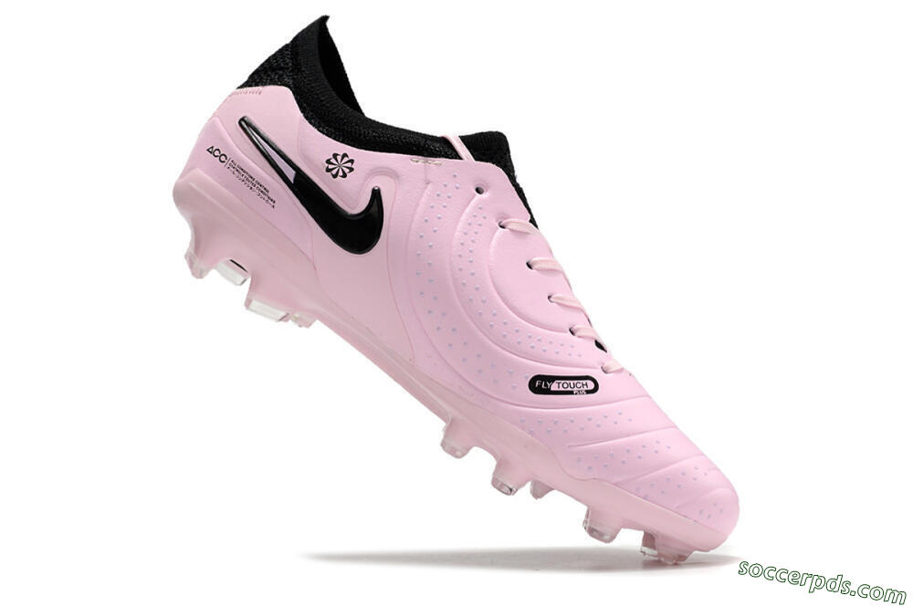 Nike Tiempo Legend 10 Elite FG Low-Tops Football Boots - Pink/Black 4