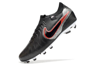 Nike Tiempo Legend 10 Elite FG Low-Tops Football Boots - Black/Red/White
