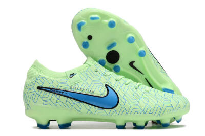Nike Tiempo Legend 10 Elite FG Low-Tops Football Boots - Green/Blue
