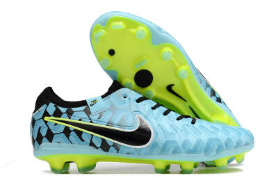 Nike Tiempo Legend 10 Elite FG Low-Tops Football Boots - Jade/Black/Yellow