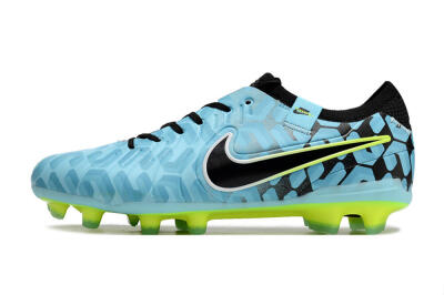 Nike Tiempo Legend 10 Elite FG Low-Tops Football Boots - Jade/Black/Yellow