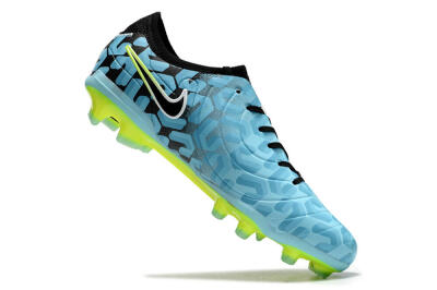 Nike Tiempo Legend 10 Elite FG Low-Tops Football Boots - Jade/Black/Yellow