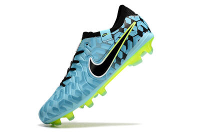 Nike Tiempo Legend 10 Elite FG Low-Tops Football Boots - Jade/Black/Yellow