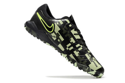 Nike Tiempo Legend 10 TF Low-Tops Football Shoes - Black/Yellow/Camo