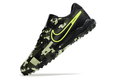 Nike Tiempo Legend 10 TF Low-Tops Football Shoes - Black/Yellow/Camo