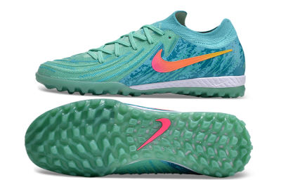 Nike Phantom GX 2 Elite TF Low-Tops Football Shoes - Green/Pink/Orange