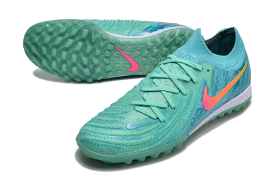 Nike Phantom GX 2 Elite TF Low-Tops Football Shoes - Green/Pink/Orange