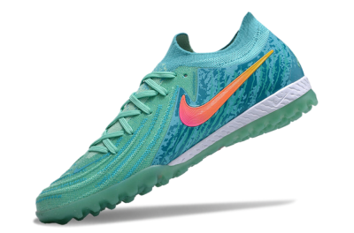 Nike Phantom GX 2 Elite TF Low-Tops Football Shoes - Green/Pink/Orange