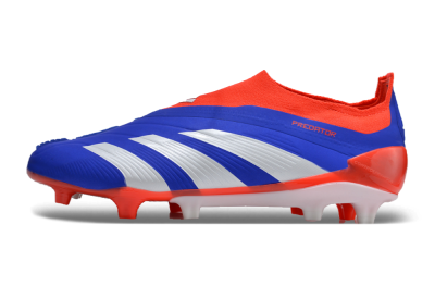Adidas Predator Elite Laceless FG Low-Tops Football Boots - Blue/White/Red