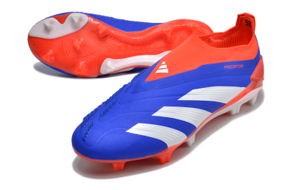 Adidas Predator Elite Laceless FG Low-Tops Football Boots - Blue/White/Red