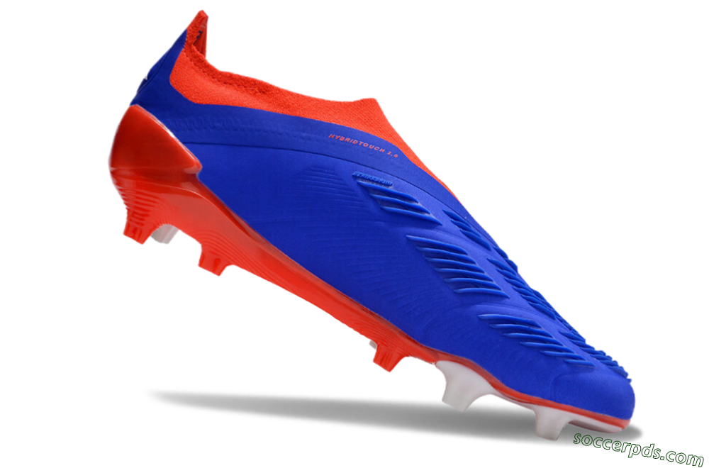 Adidas Predator Elite Laceless FG Low-Tops Football Boots - Blue/White/Red 4
