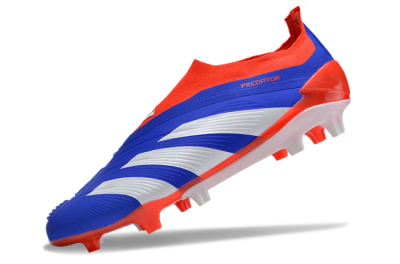 Adidas Predator Elite Laceless FG Low-Tops Football Boots - Blue/White/Red