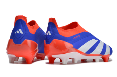 Adidas Predator Elite Laceless FG Low-Tops Football Boots - Blue/White/Red