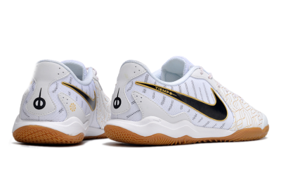 Nike Tiempo Legend 10 Academy IC Low-Tops Football Shoes - White/Gold/Black