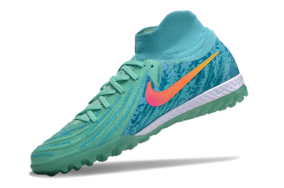 Nike Phantom Luna Elite NU TF High-Tops Football Shoes - Green/Pink/Orange