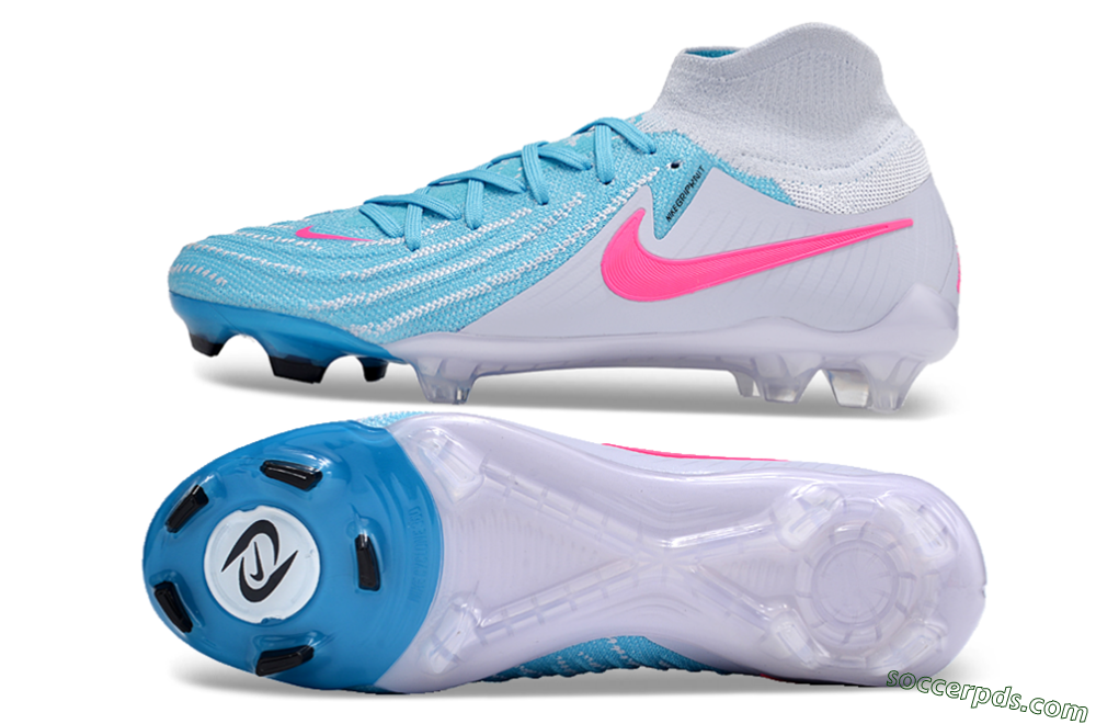 Nike Phantom Luna Elite NU FG High-Tops Football Boots - Jade/White/Pink 0