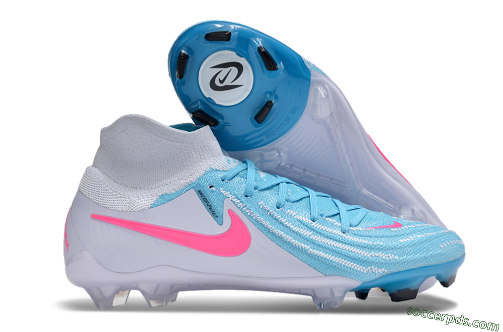 Nike Phantom Luna Elite NU FG High-Tops Football Boots - Jade/White/Pink 1