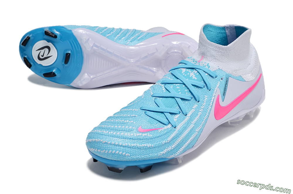 Nike Phantom Luna Elite NU FG High-Tops Football Boots - Jade/White/Pink 3