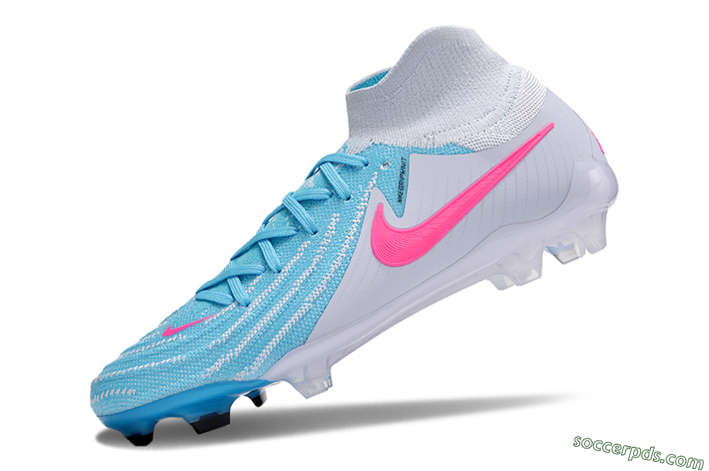 Nike Phantom Luna Elite NU FG High-Tops Football Boots - Jade/White/Pink 5