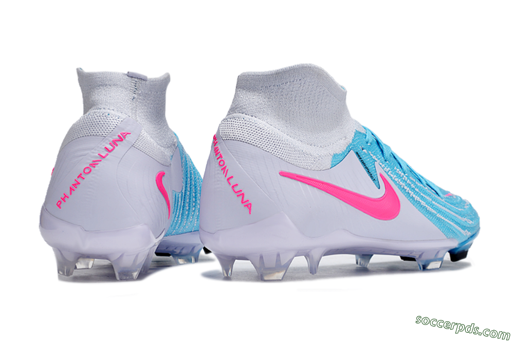 Nike Phantom Luna Elite NU FG High-Tops Football Boots - Jade/White/Pink 6