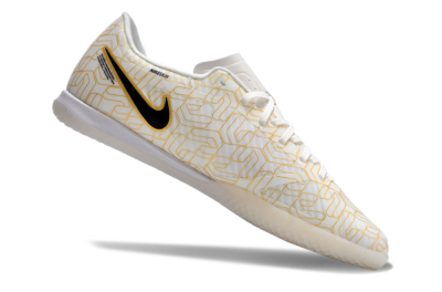 Nike Air Zoom Mercurial Vapor 15 Academy IC Low-Tops Football Shoes - White/Gold/Black