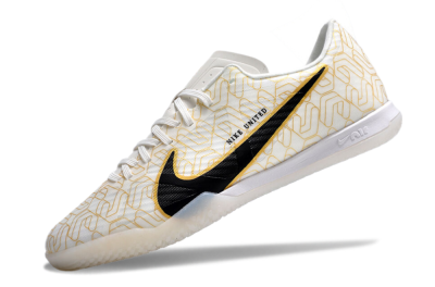 Nike Air Zoom Mercurial Vapor 15 Academy IC Low-Tops Football Shoes - White/Gold/Black