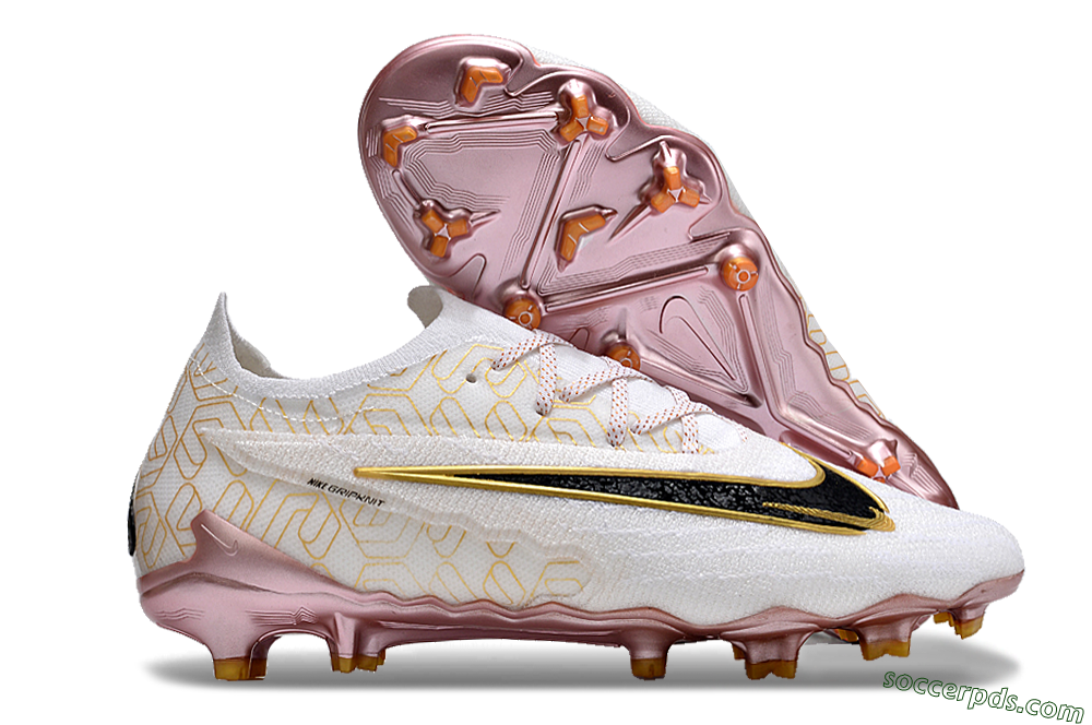 Nike Phantom GX Elite United Golden Pack FG Low-Tops Football Boots - White/Metallic Gold/Black 1