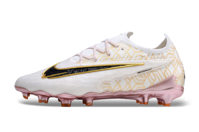 Nike Phantom GX Elite United Golden Pack FG Low-Tops Football Boots - White/Metallic Gold/Black