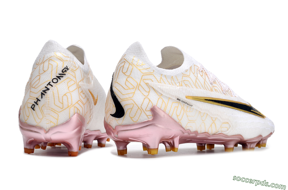 Nike Phantom GX Elite United Golden Pack FG Low-Tops Football Boots - White/Metallic Gold/Black 6