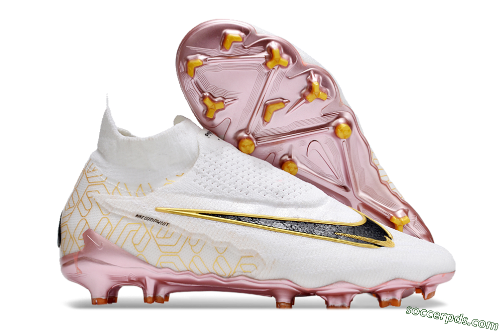 Nike Phantom GX Elite DF Link United Golden Pack FG High-Tops Football Boots - White/Metallic Gold/Black 1