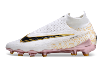 Nike Phantom GX Elite DF Link United Golden Pack FG High-Tops Football Boots - White/Metallic Gold/Black