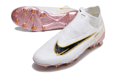 Nike Phantom GX Elite DF Link United Golden Pack FG High-Tops Football Boots - White/Metallic Gold/Black