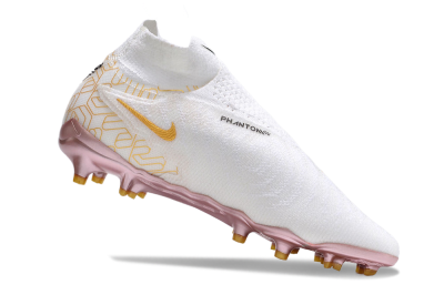 Nike Phantom GX Elite DF Link United Golden Pack FG High-Tops Football Boots - White/Metallic Gold/Black