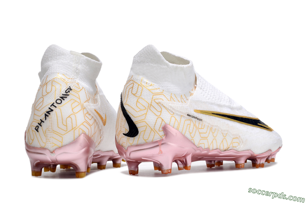 Nike Phantom GX Elite DF Link United Golden Pack FG High-Tops Football Boots - White/Metallic Gold/Black 6