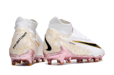 Nike Phantom GX Elite DF Link United Golden Pack FG High-Tops Football Boots - White/Metallic Gold/Black