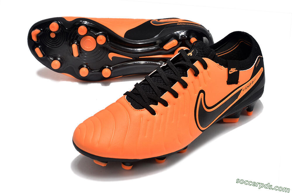 Nike Tiempo Legend 10 Elite FG Low-Tops Football Boots - Orange/Black 3